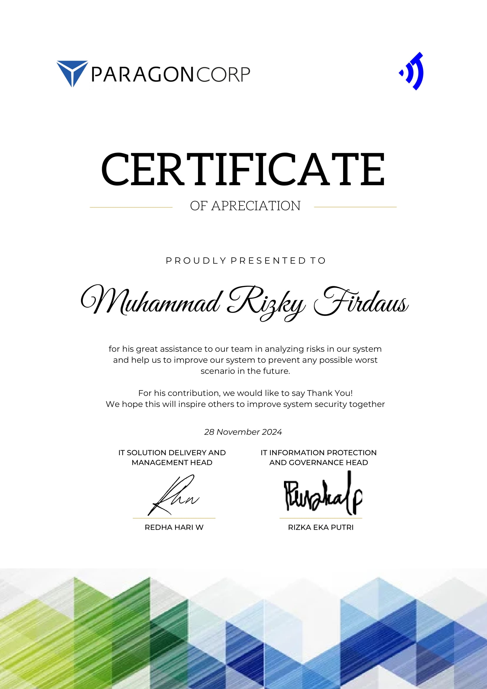 Certificate 11