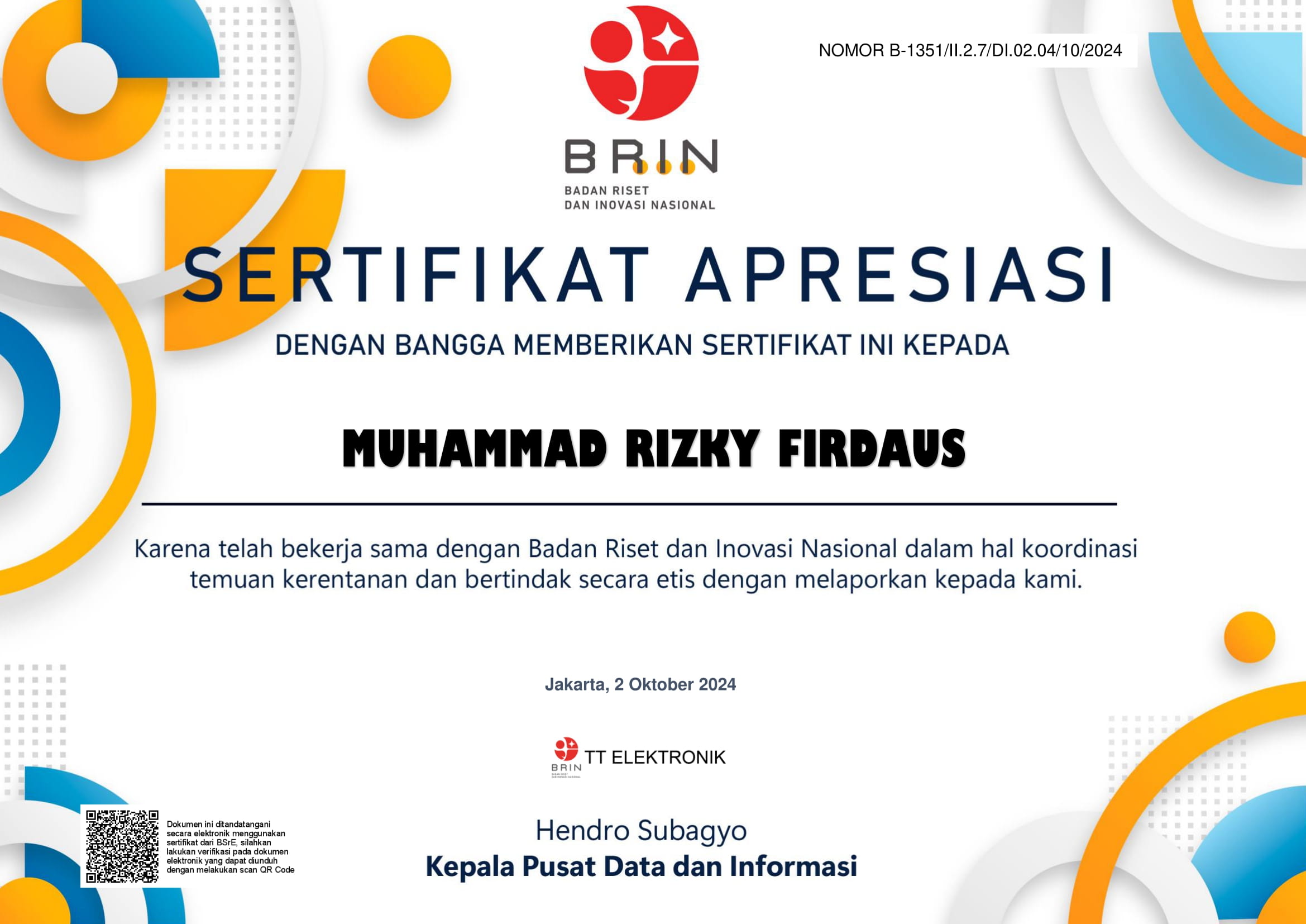 Certificate 14