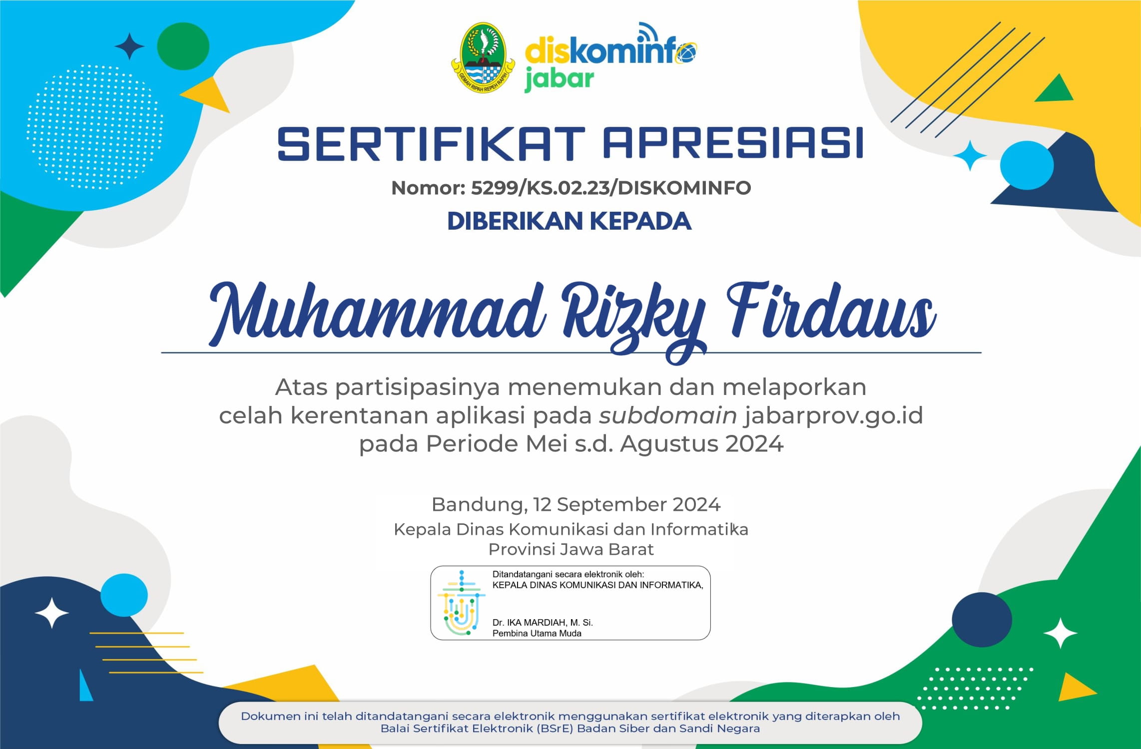 Certificate 16
