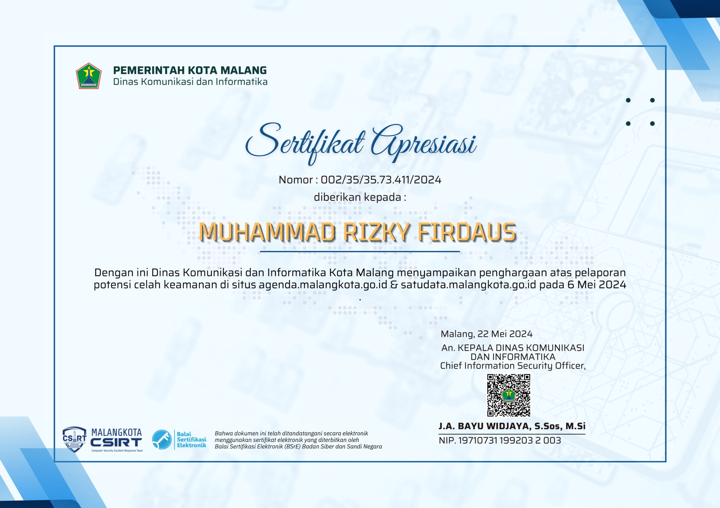 Certificate 23