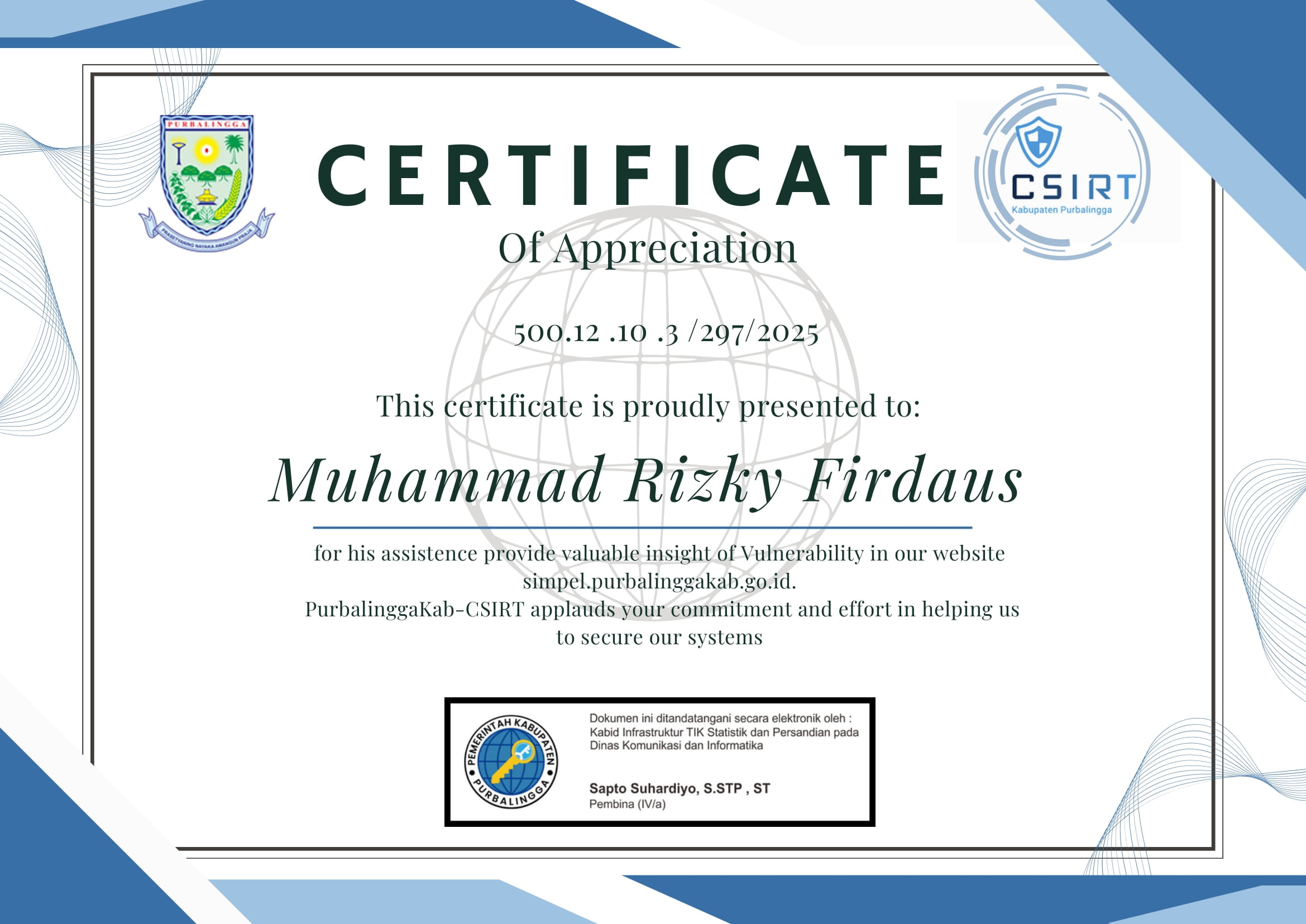 Certificate 3