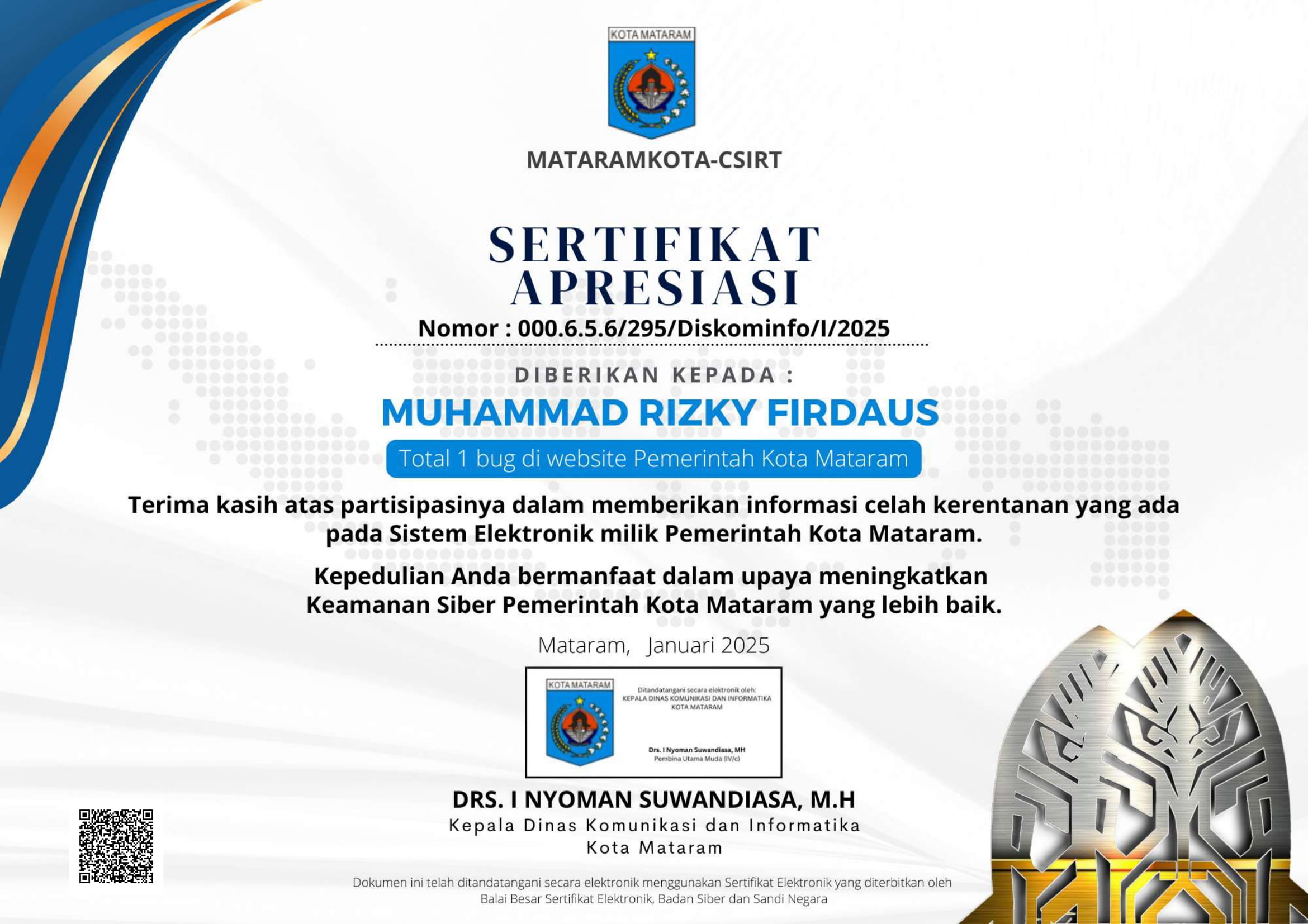 Certificate 8
