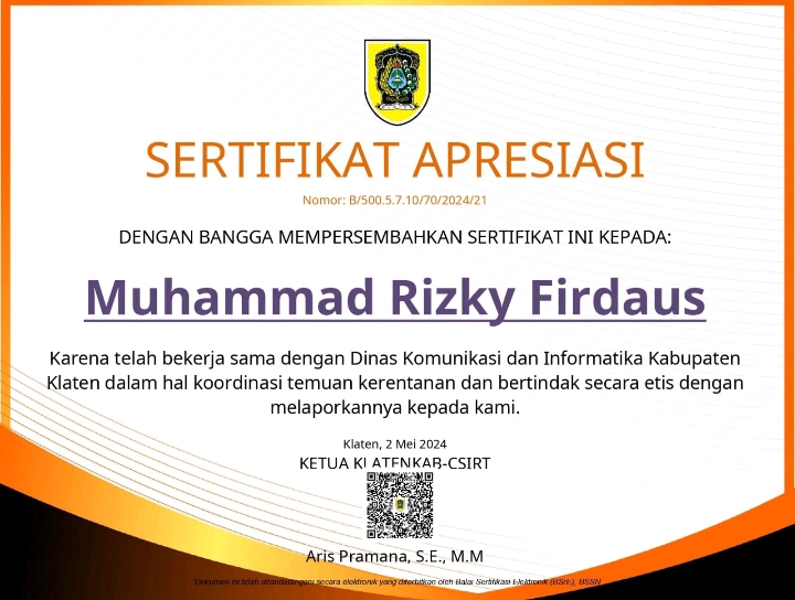 Certificate 26